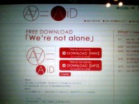 We’re not alone ダウンロードスタート =TAKESHI=